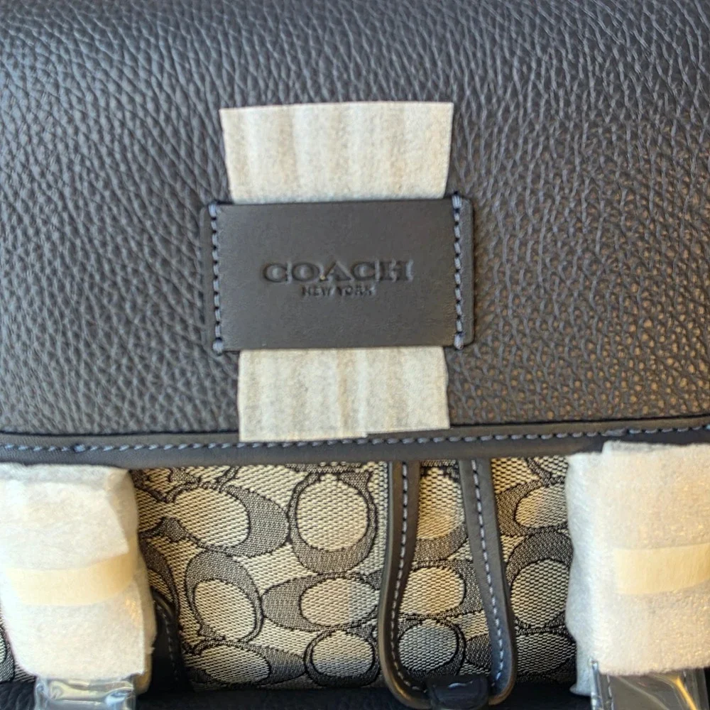 Coach Sprint‎ Backpack Signature Jacquard QB Navy Midnight CE523 NEW WITH TAGS